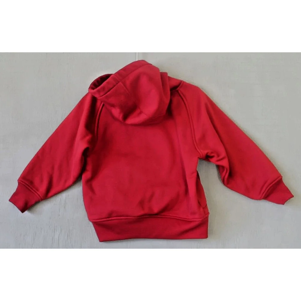 Adidas Wisconsin Badgers Hoodie Boys Medium 5/6 Red White Pullover
